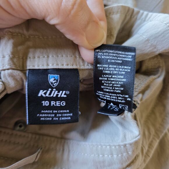 Kuhl Legendary Straight Leg Roll Up Light Weight Oyster Pant Women's 10 Regular - Picture 2 of 7